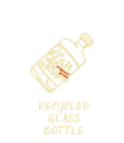 Recycled glass bottle